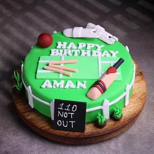 Pitch Celebration Fondant Cake