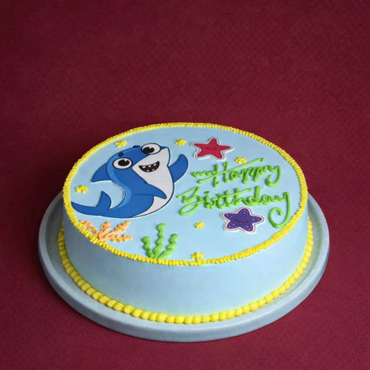 Ocean Adventure Baby Shark  Theme Cake