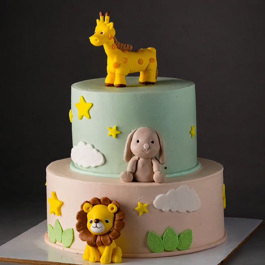 Jungle Safari Semi Fondant Cake
