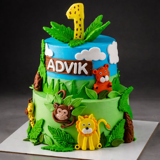 Hanging Jungle Theme Cake