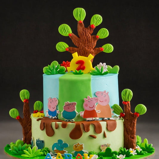 Peppa Pig Tier Cake