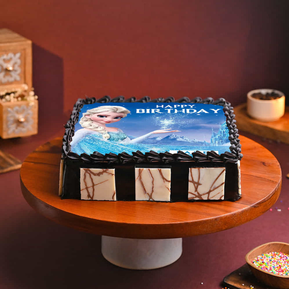 Elsa Ice Delight Photo Cake