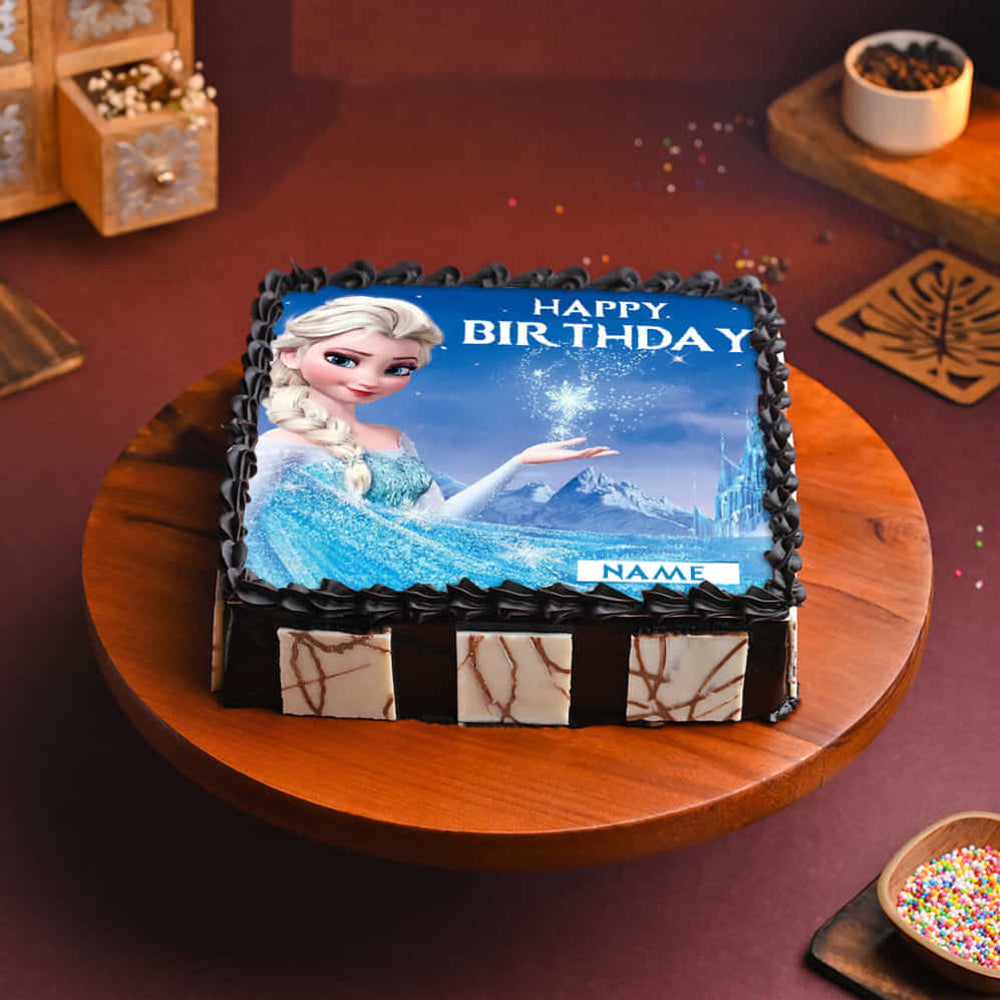 Elsa Ice Delight Photo Cake