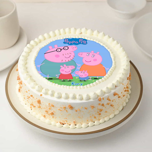 Fun Peppa Pig Theme Cake