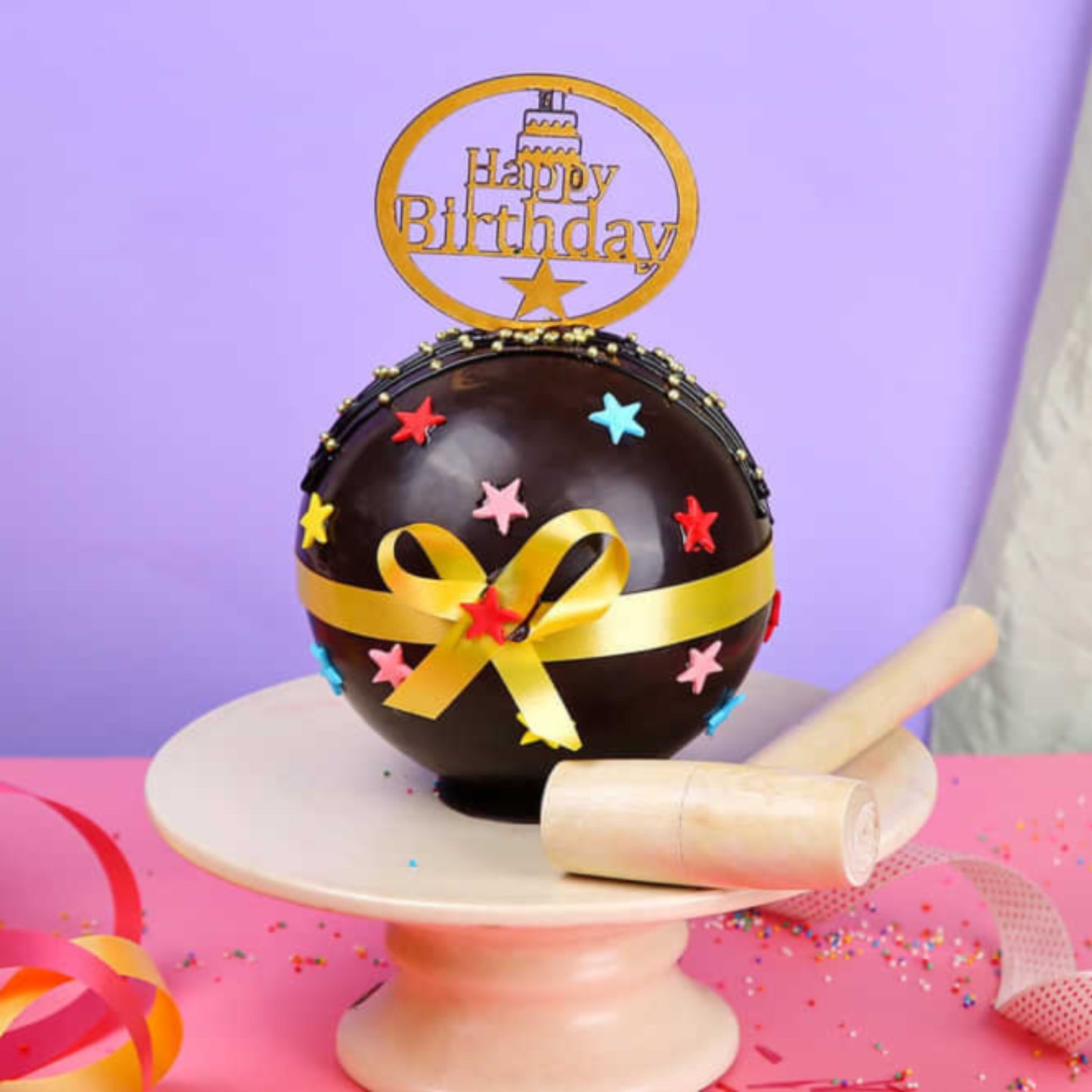 Chocolate Pinata Birthday Cake