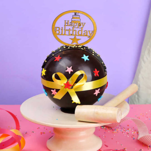 Chocolate Pinata Birthday Cake