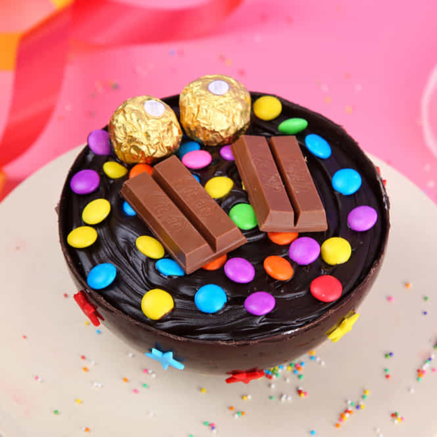 Chocolate Pinata Birthday Cake