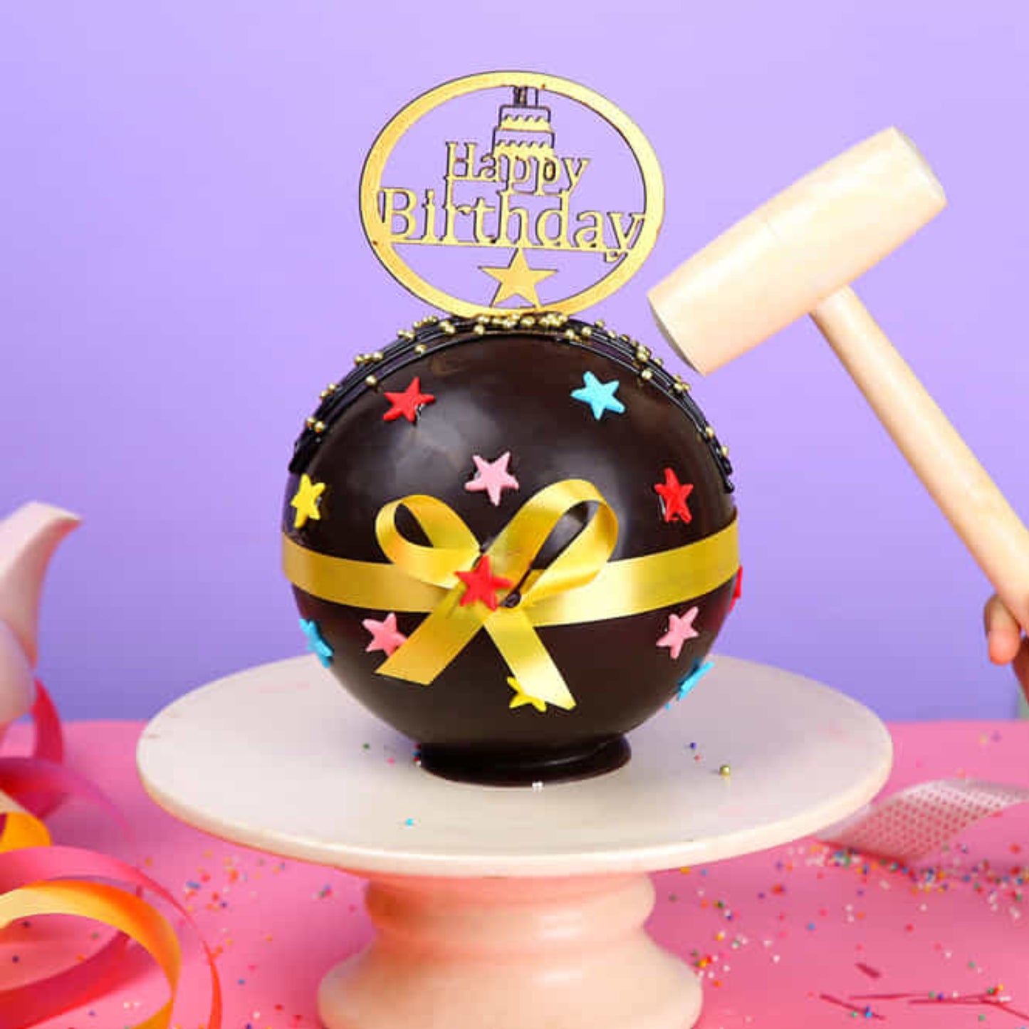 Chocolate Pinata Birthday Cake