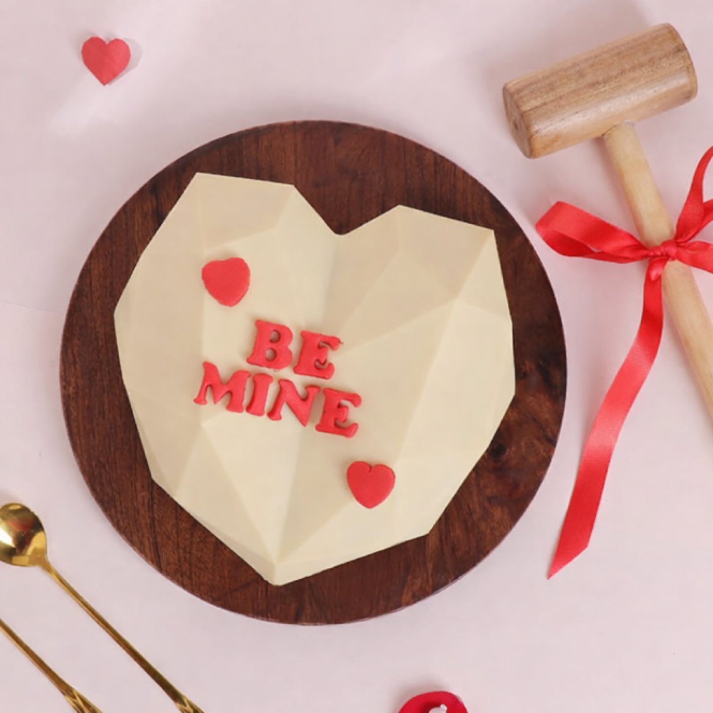 Be Mine Butterscotch Pinata Cake