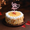 Pineapple Love Velentine Cake