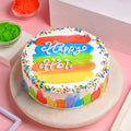 Holi Vibrant Pineapple Cake