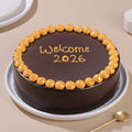 Golden Welcome 2026 Cake