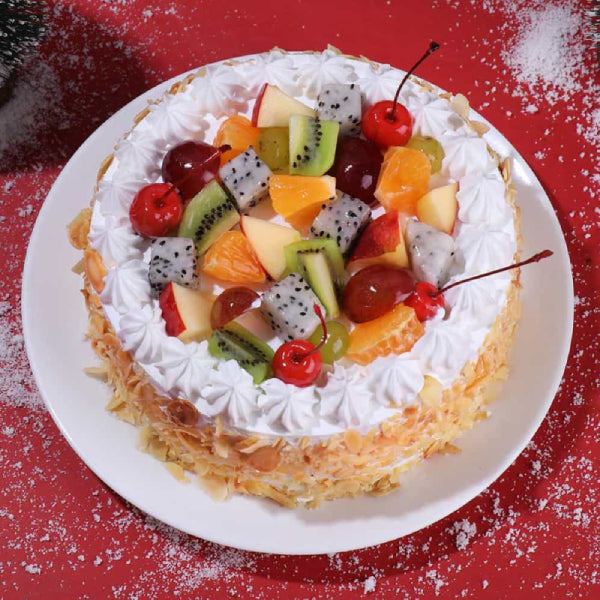 Almond N Fruits New Year Cake