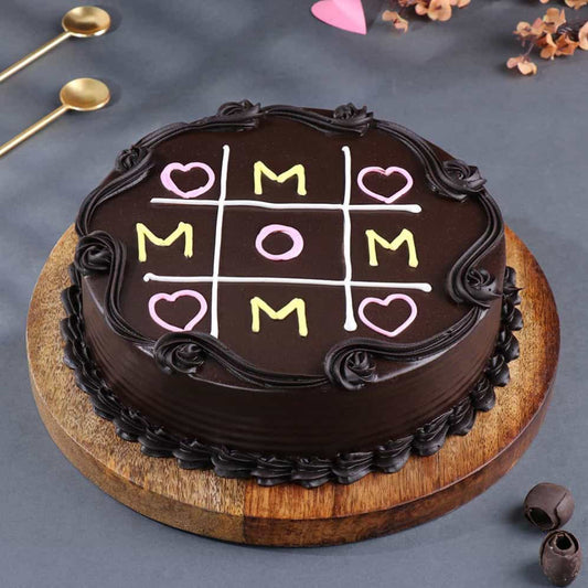 Cheerful Chocolate MOM Cake