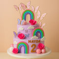 Rainbow Butterfly Designer Cake