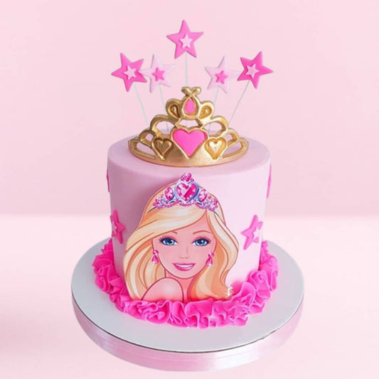 Barbie Pink Cream Cake