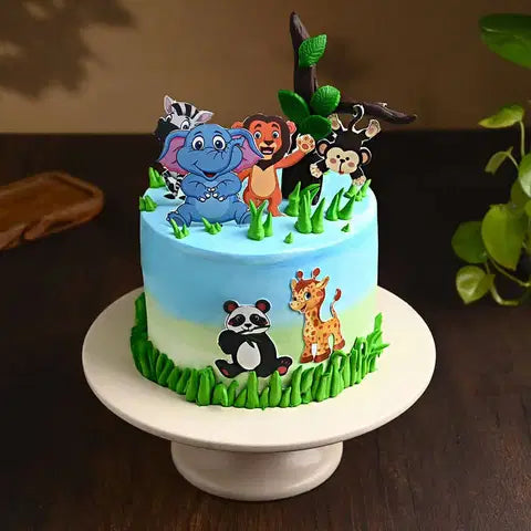 Jungle Theme Cake