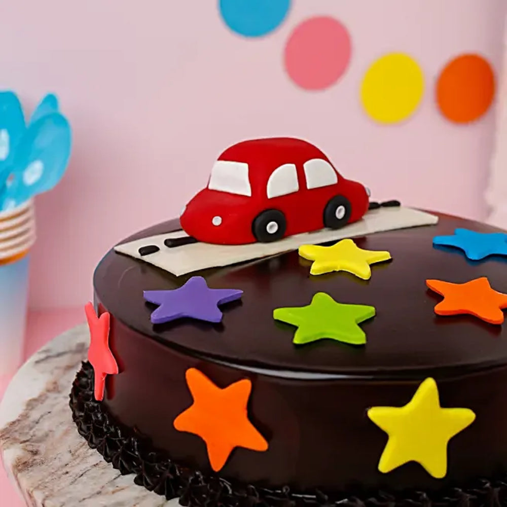 Kids Special Car Theme Cake