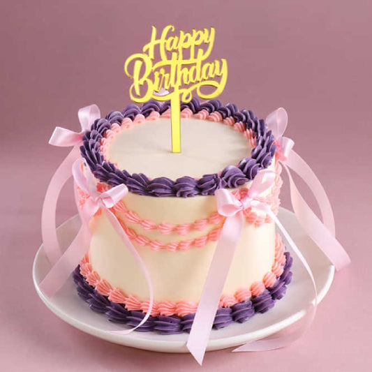 Birthday Ribbon Cake