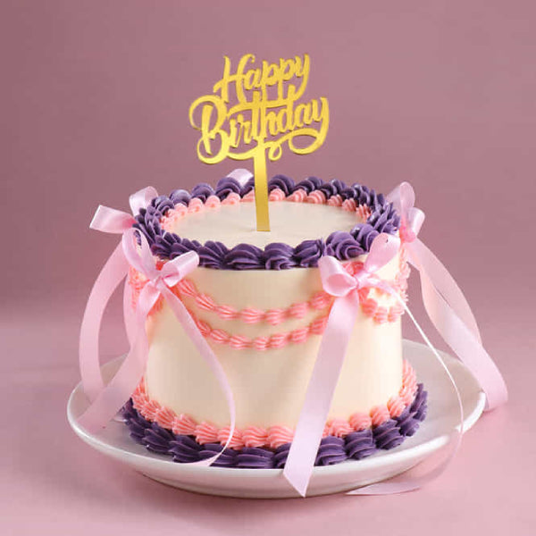 Birthday Ribbon Cake