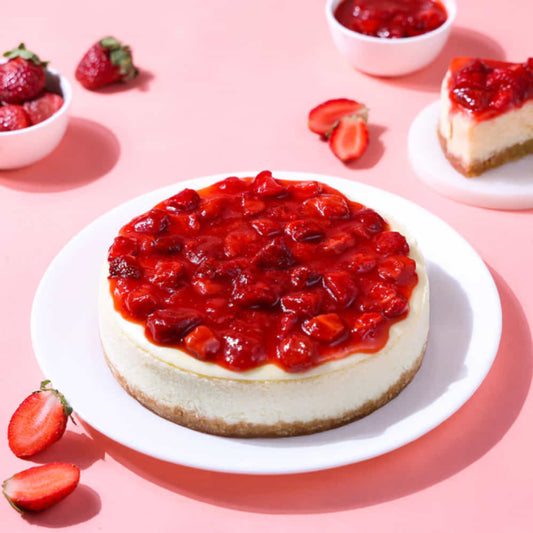 Strawberry Baked Cheese Cake
