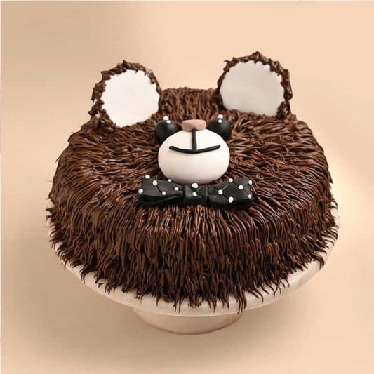 Bow Teddy Bear Cake