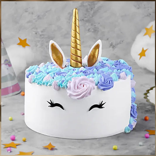Colorful Unicorn Theme Cake