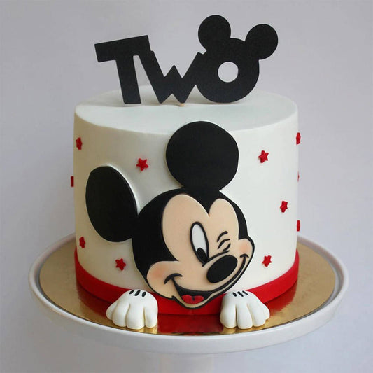 Mickey Mouse Fondant Stars Cake