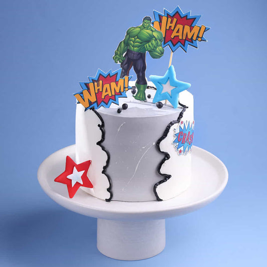 Hulk Avengers Theme Cake