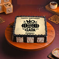 Gym Buff Birthday Theme Cake