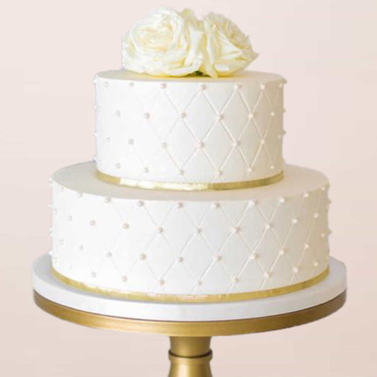 Rose n Pearl Elegance Cake