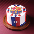 FC Barcelona Football Theme Cake
