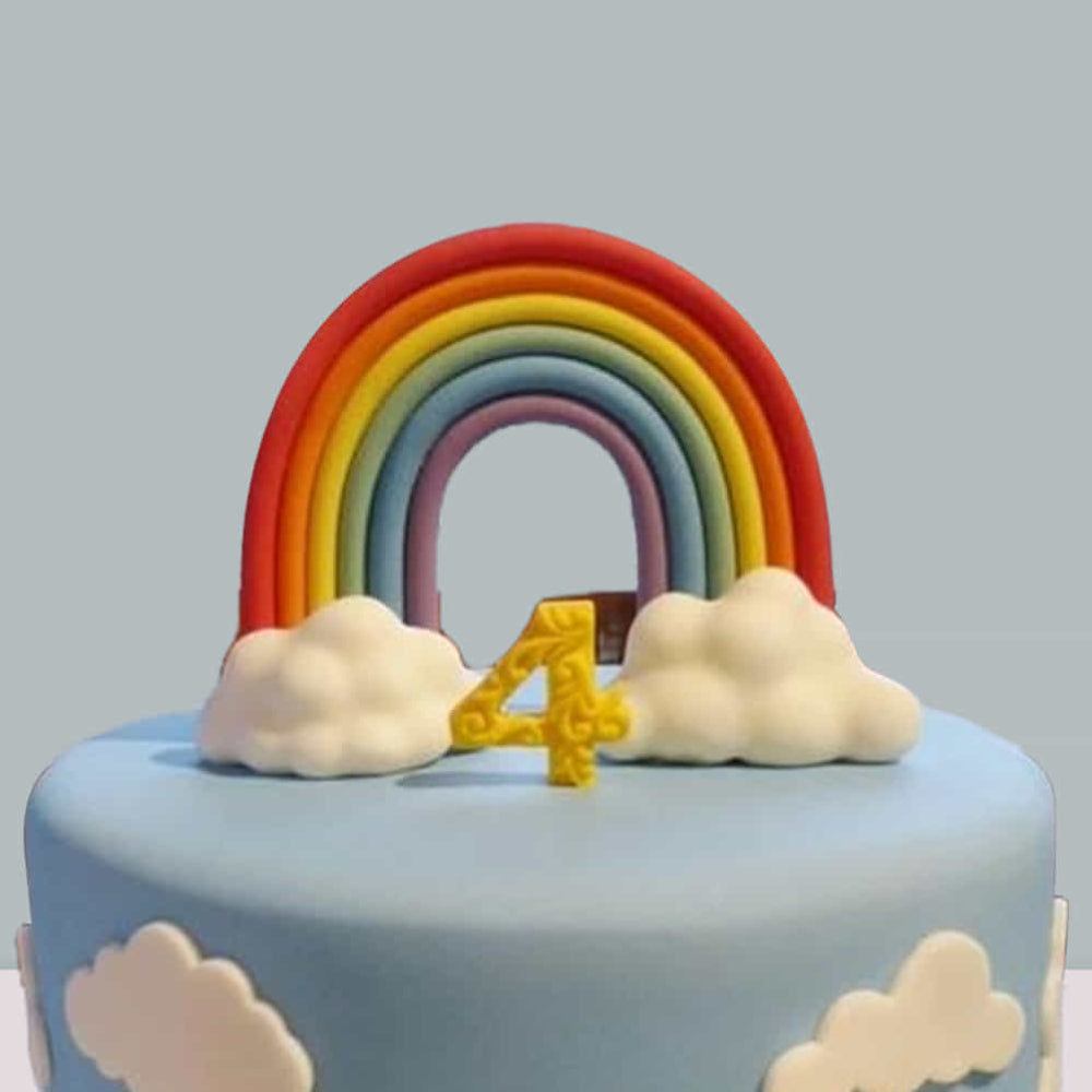Rainbow Delight Theme Cake
