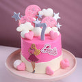 Pink Barbie Theme Cake