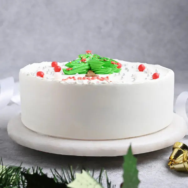 Christmas Tree Vanilla Cake