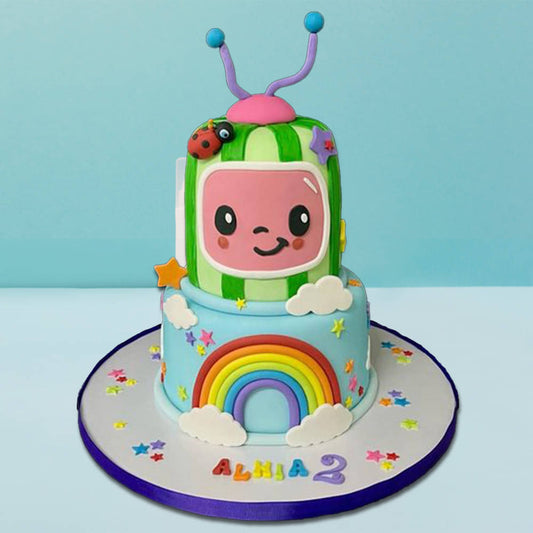 Two Tier  Cocomelon Cake