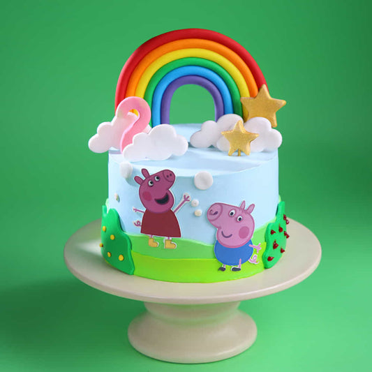 Peppa Pig Sunshine Theme Cake
