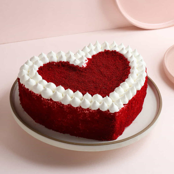 Heart Shape Red Velvet Cake