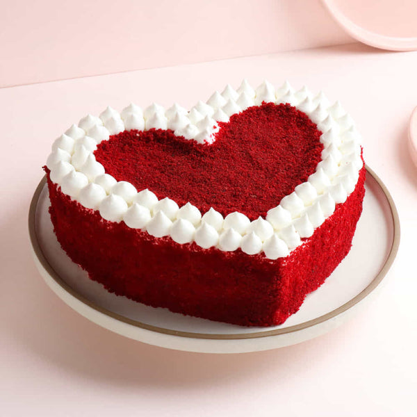 Heart Shape Red Velvet Cake