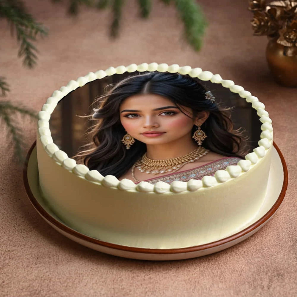 Round Photo Cake
