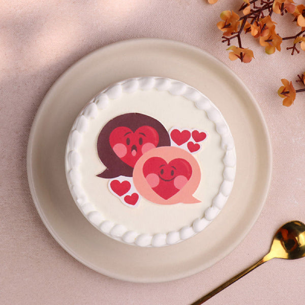 Smiling Hearts Bento Cake