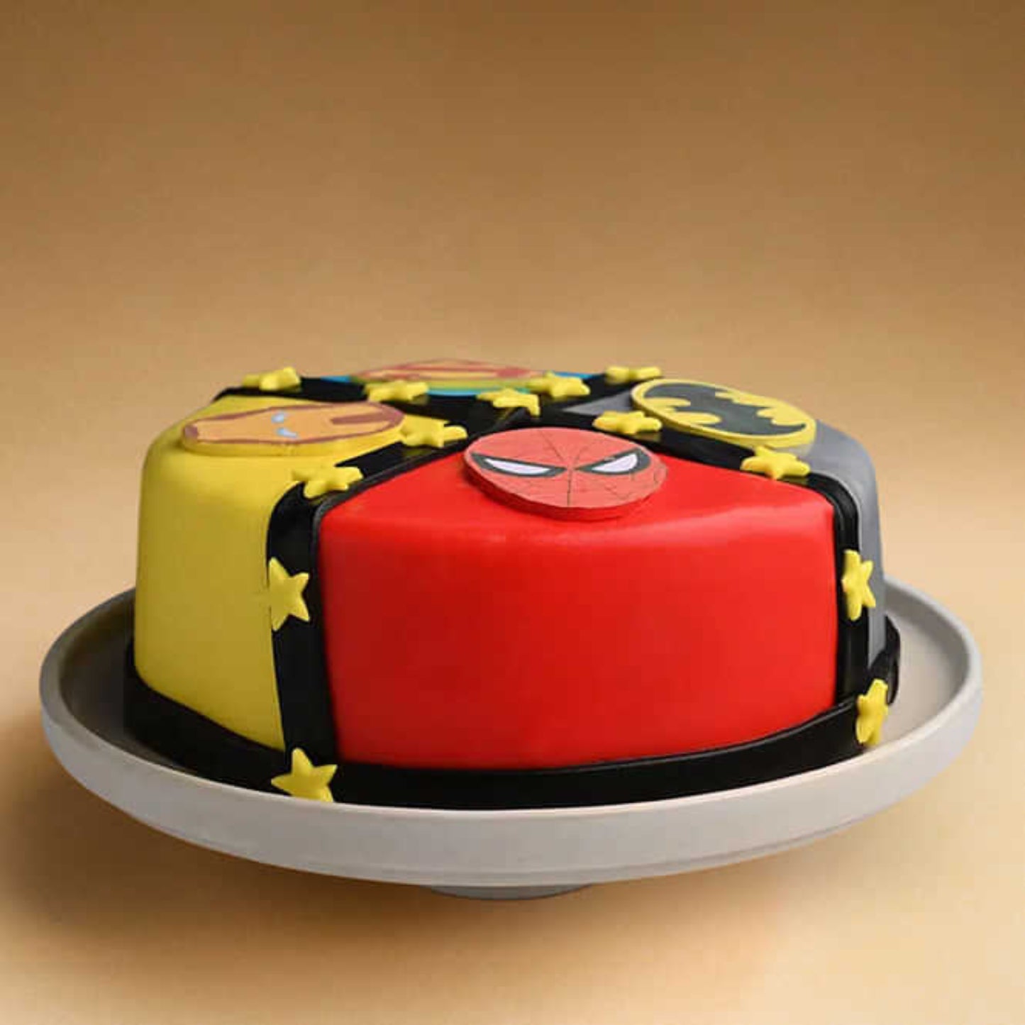 Superheroes Theme Cake