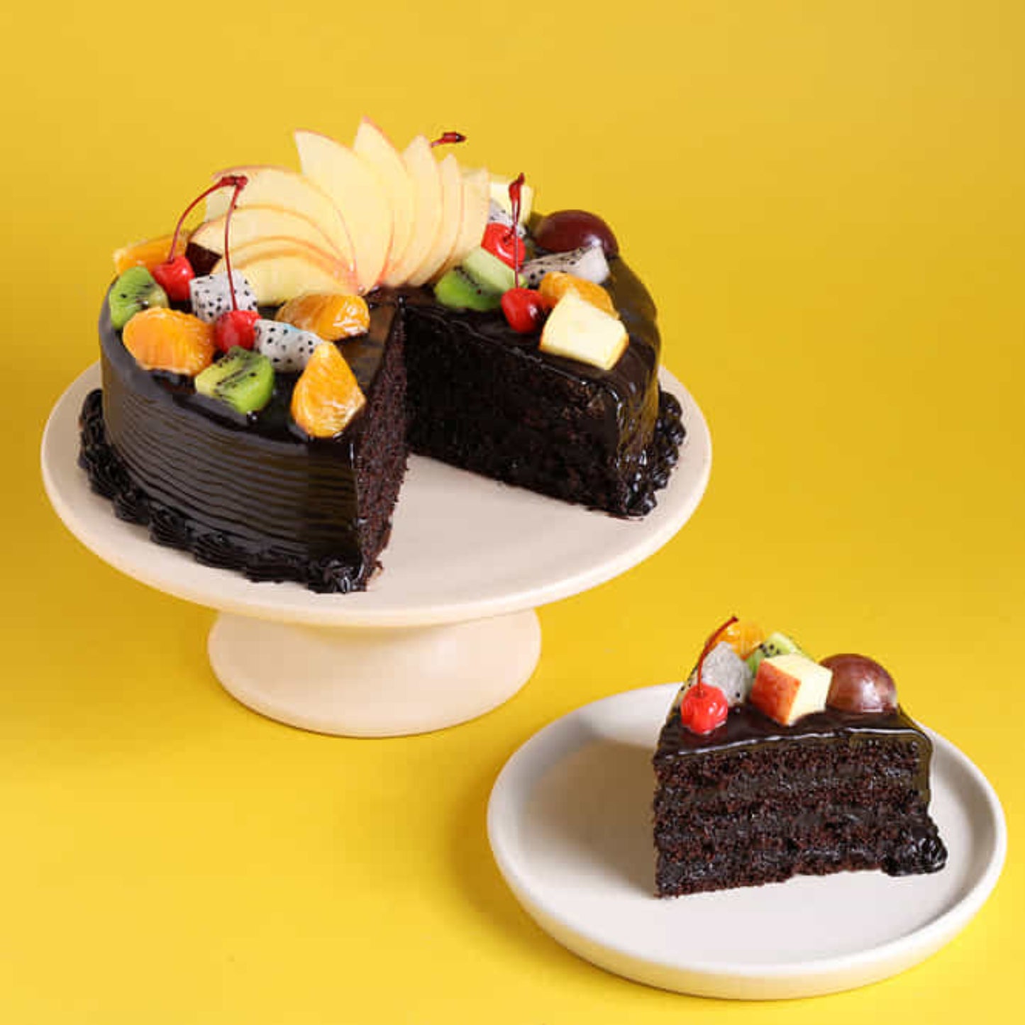 Chocolate Truffle Fruit Cake