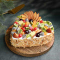 Heart Shape Almond Fruit Cake