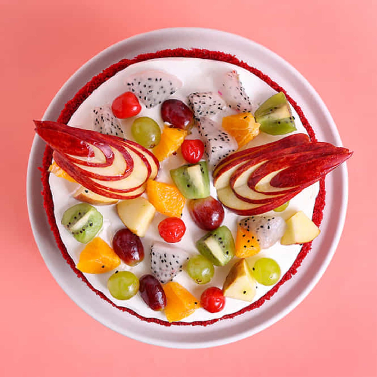 Red Velvet Fruit Cake