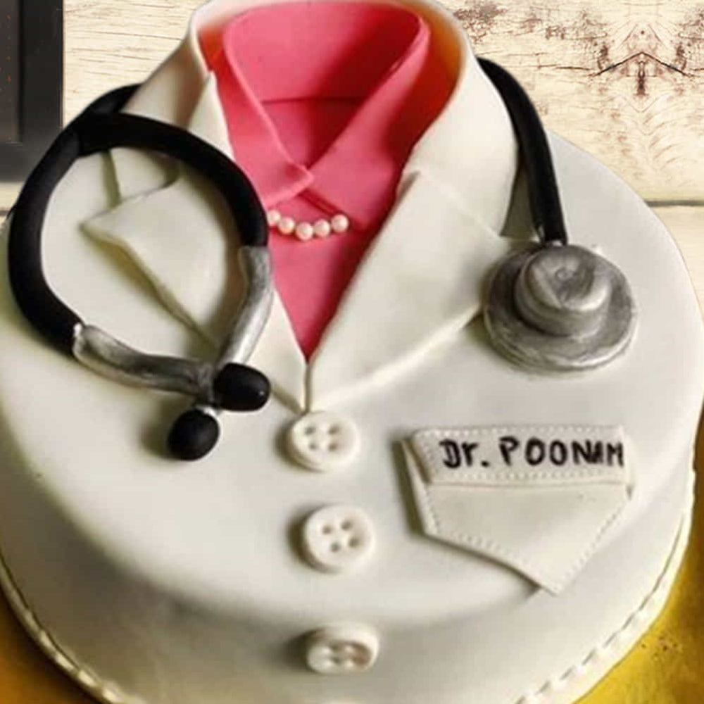 White Coat Doctor Theme Cake