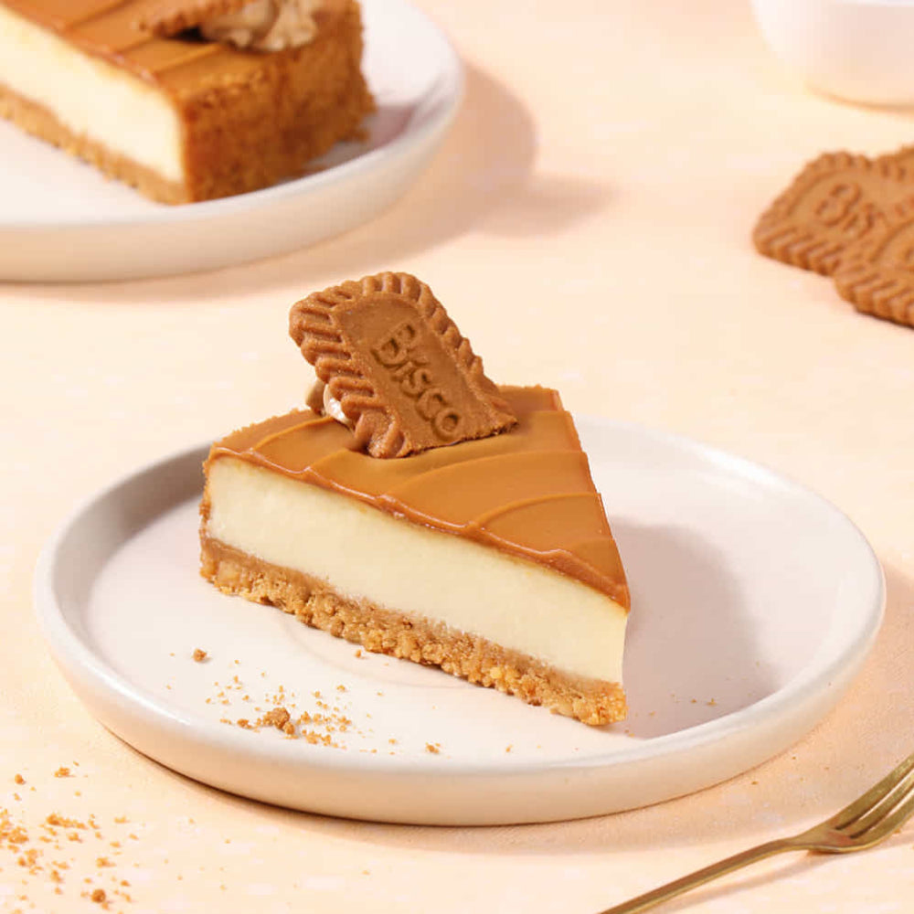 Biscoff Baked Cheese Slice