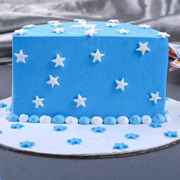 Starry Half Birthday Cake