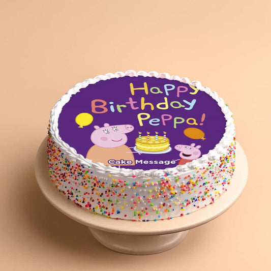 Happy Birthday Peppa Pig Cake