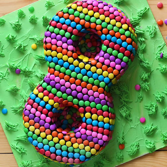 Number Eight Gems Cake